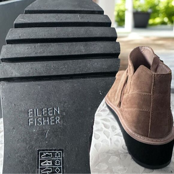 Eileen Fisher | Shoes | Eileen Fisher Cargo Platform Wedge  Eileen Fisher Cargo Ankle Boot Platform Wedge Savana Brown Suede Leather Size 7
